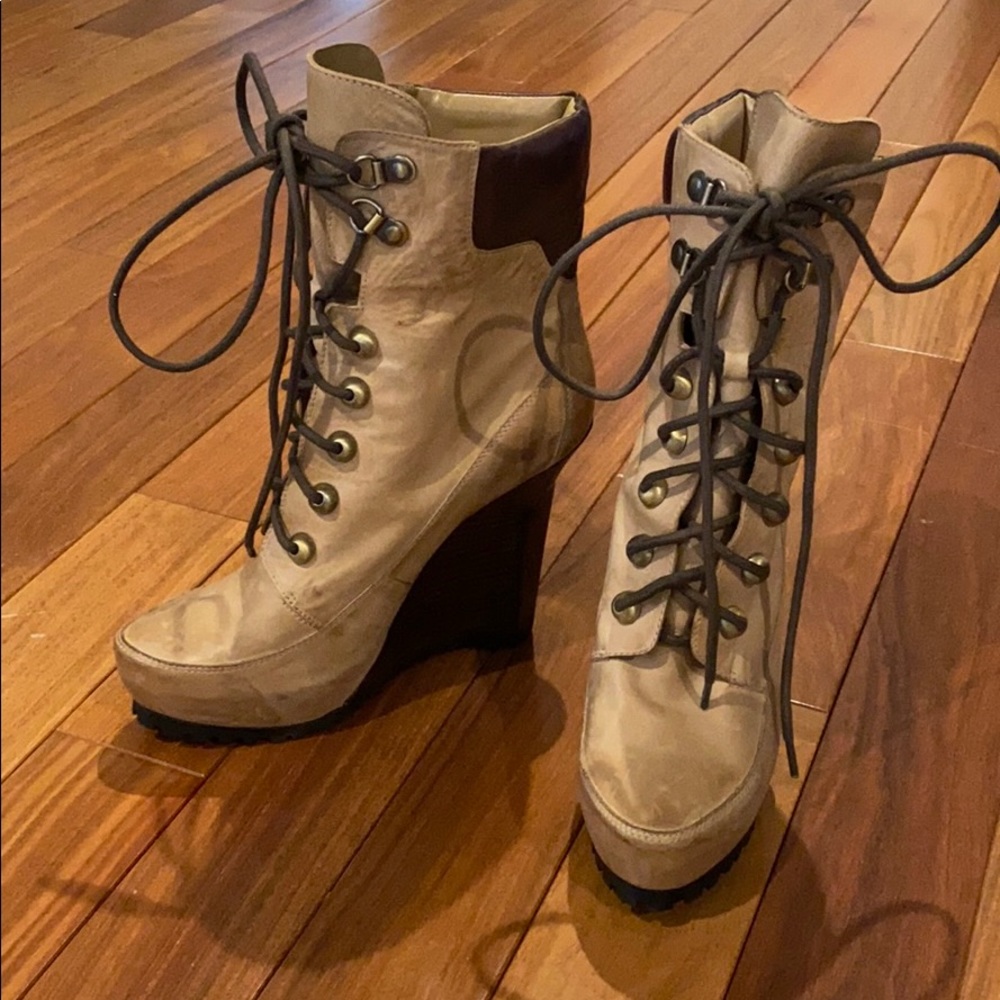 Jean Michel Cazabat wedge ankle boot size 40 9